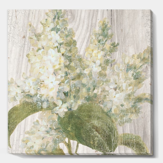 Designart - Goauche Green Flower II